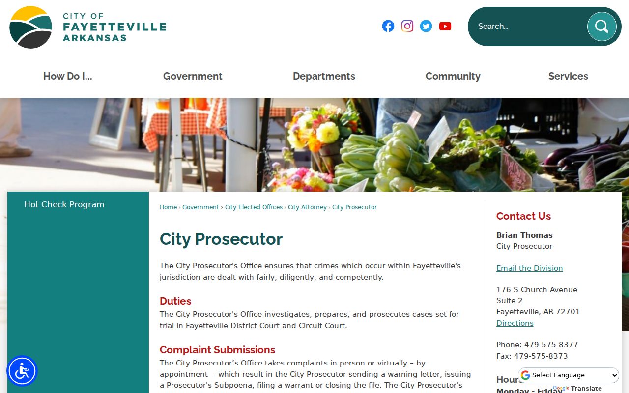 Fayetteville criminal records and city prosecutor case flow